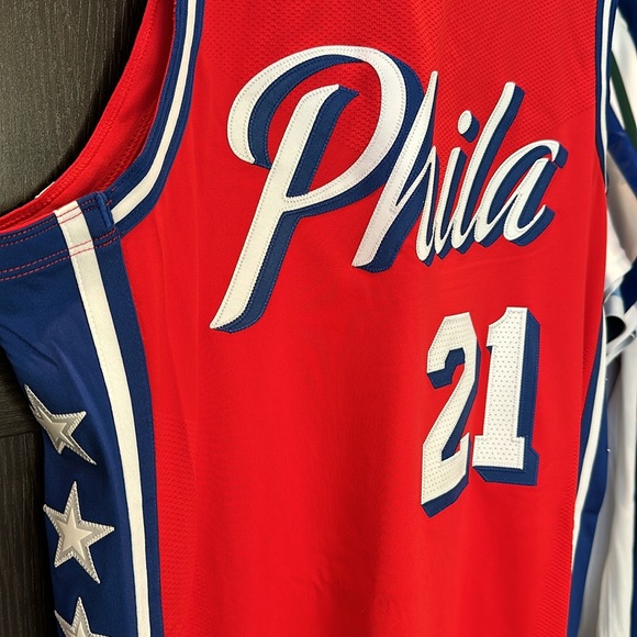 Joel Embiid Philadelphia 76ers Jordan Brand Authentic Jersey - Statement Edition - Picture 4 of 6